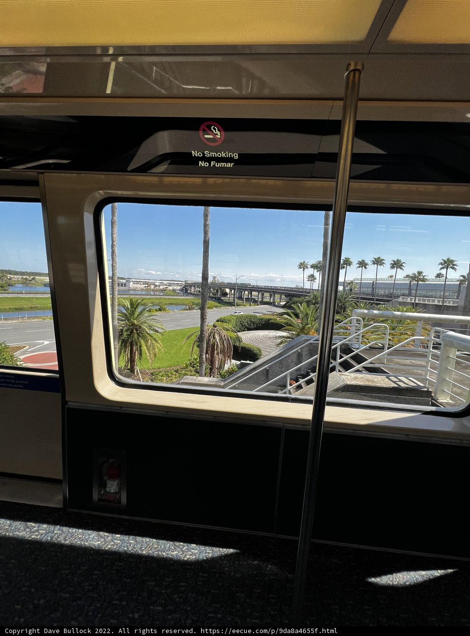 Ocean View from a Train at Terminal A