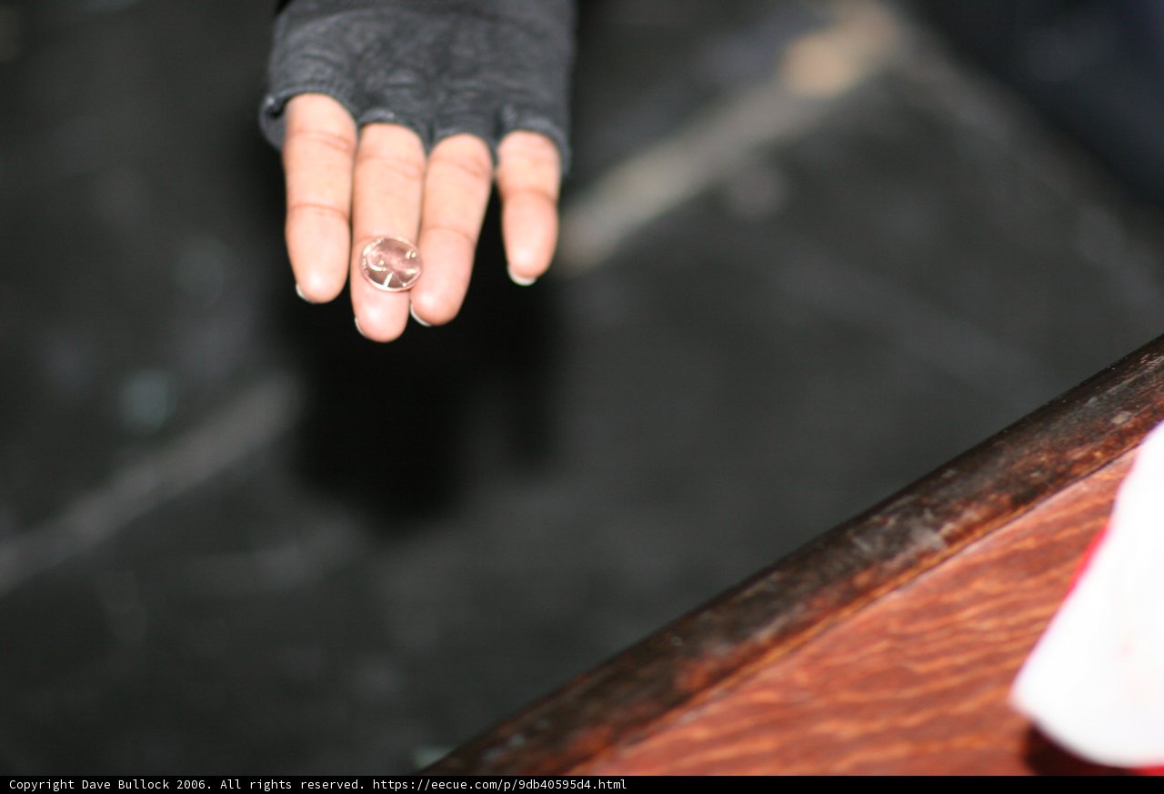 Gloved Hand adorned with Diamond Ring
