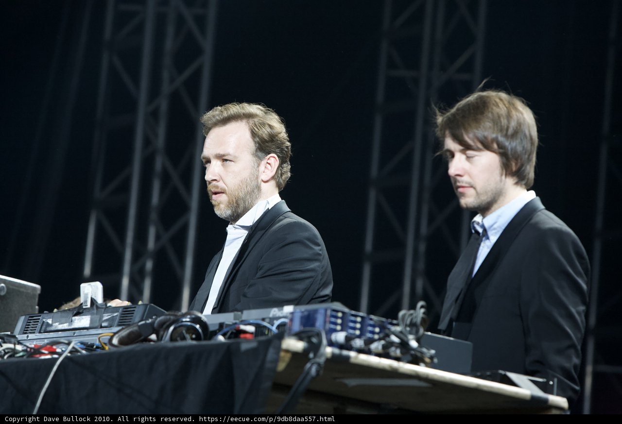 Two Suited Men Enjoying the Music