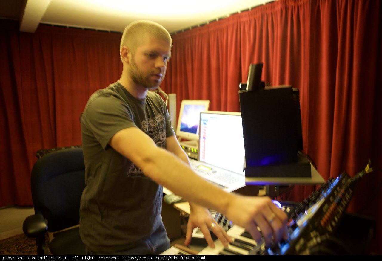 Morgan Page in the Studio