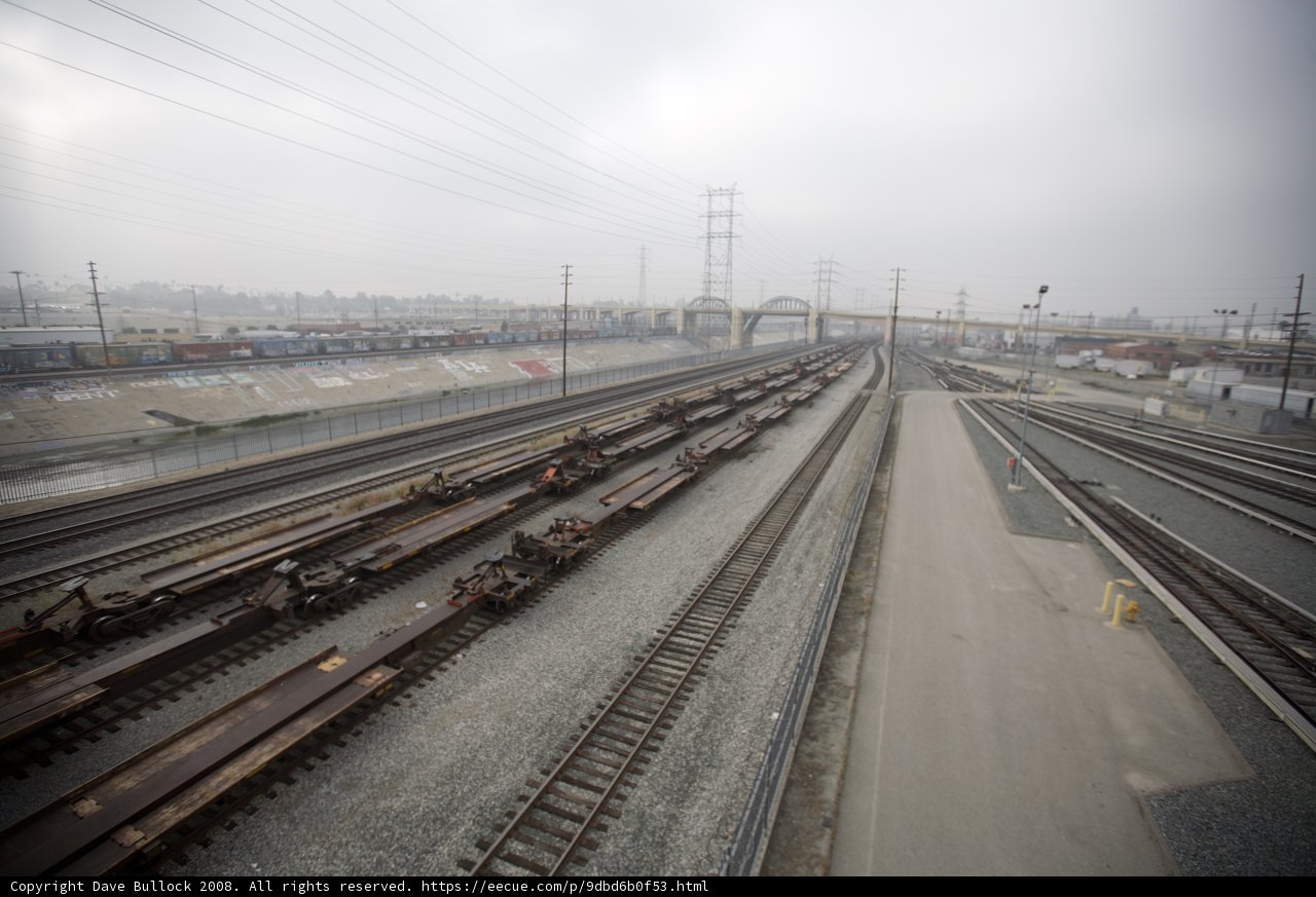 A Bustling Train Yard