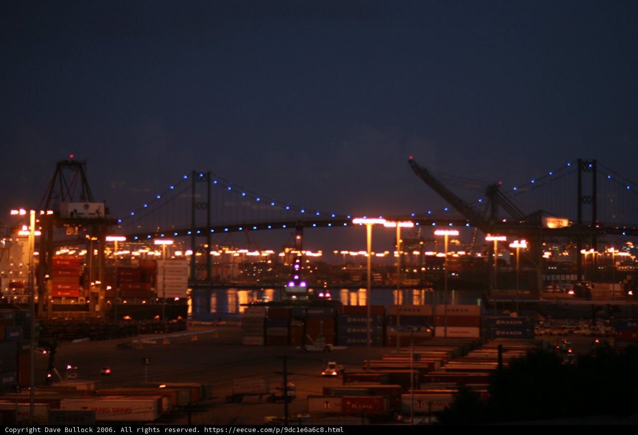 Illuminated Bridge in the Metropolis