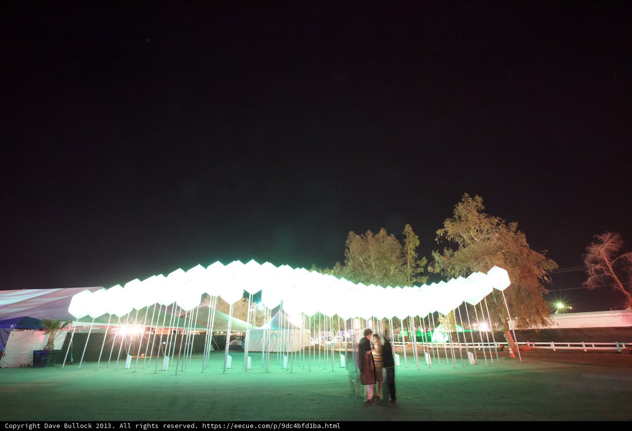 Illuminated Resort Building