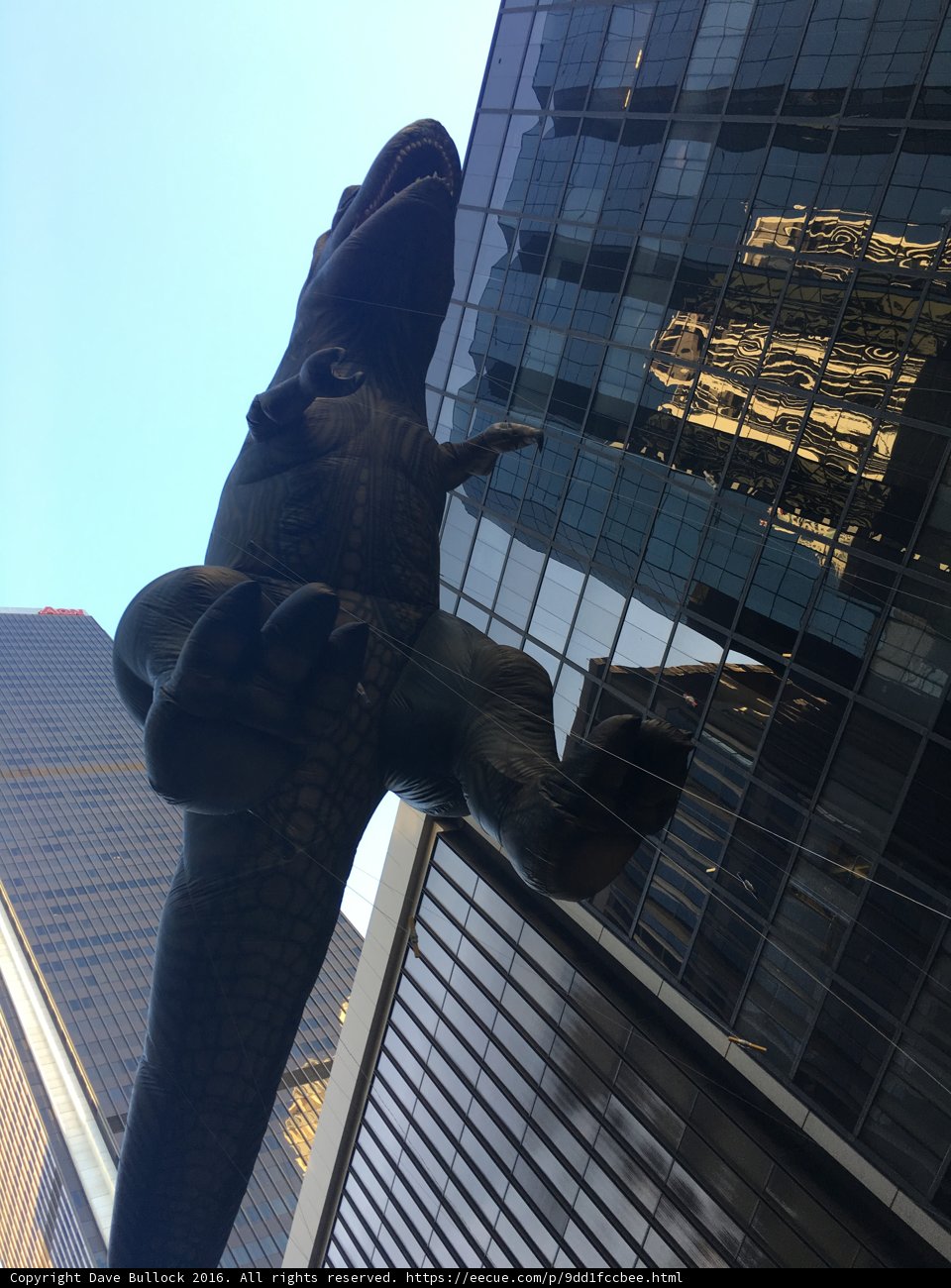 Dinosaur Among the Cityscape