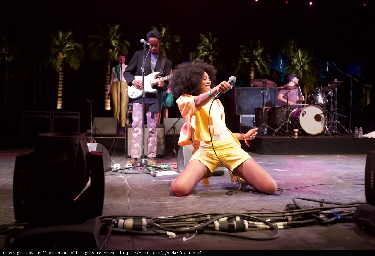 Solange and the Entertainer on Stage