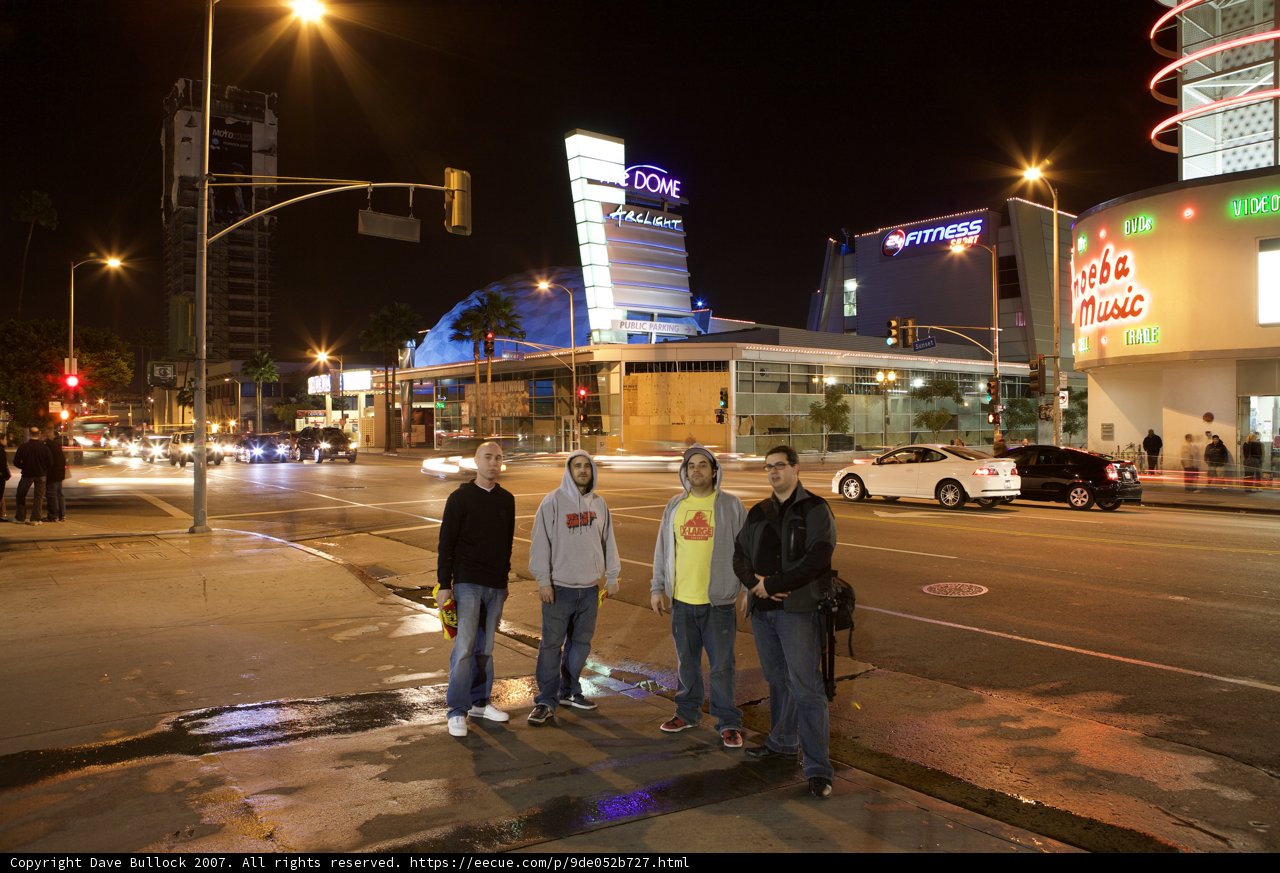 Urban Intersection at Night