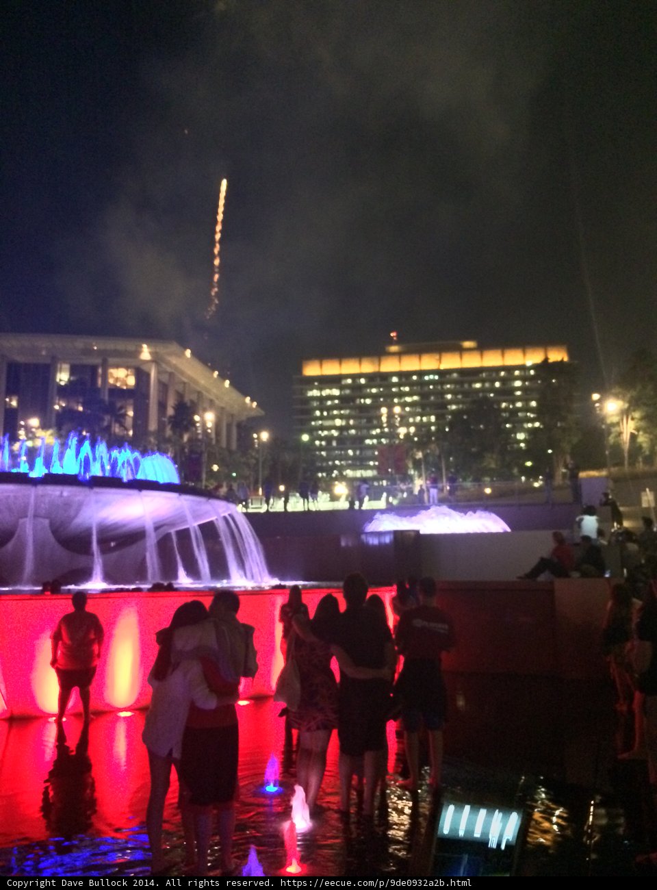 Fireworks Illuminating the Night at Civic Center Mall