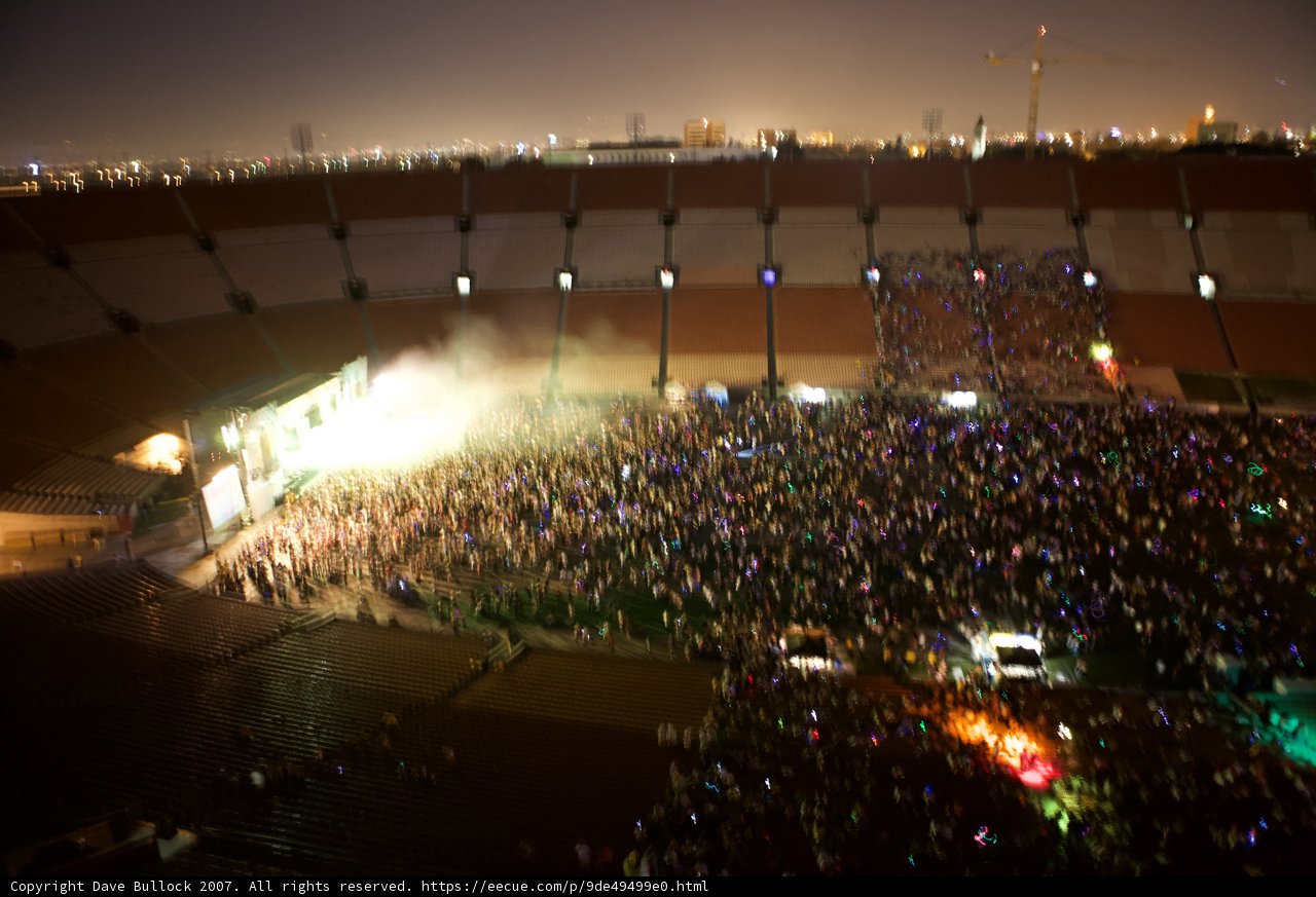 Lights and Euphoria at the EDC Concert