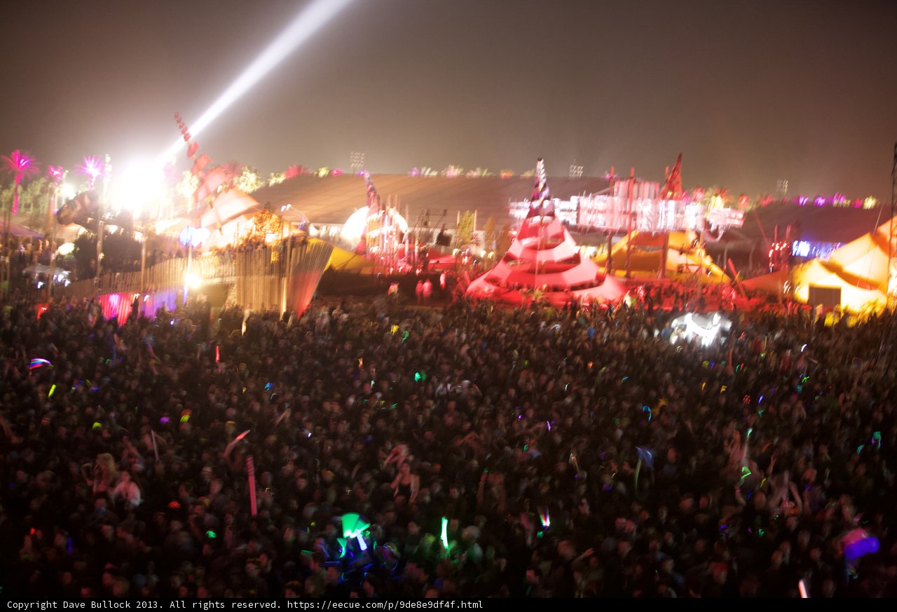 Coachella Crowds Light Up the Night Sky
