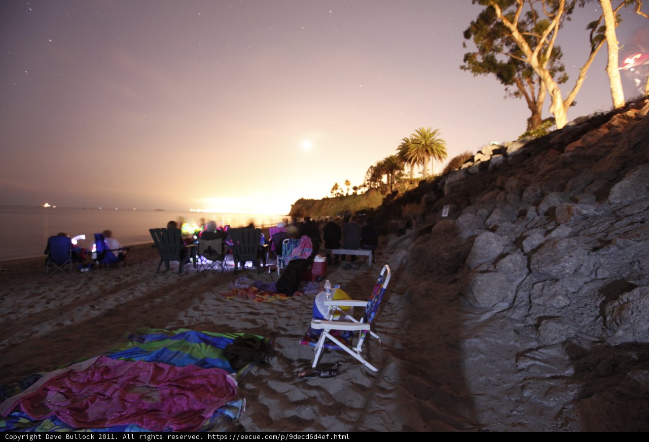 Moonlit Beach Gathering