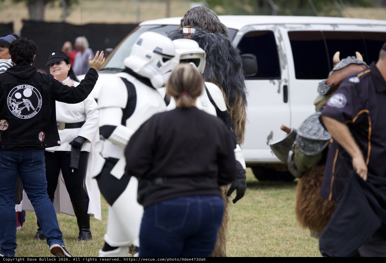 Star Wars Costumed Characters Delight Fans at Outdoor Festival