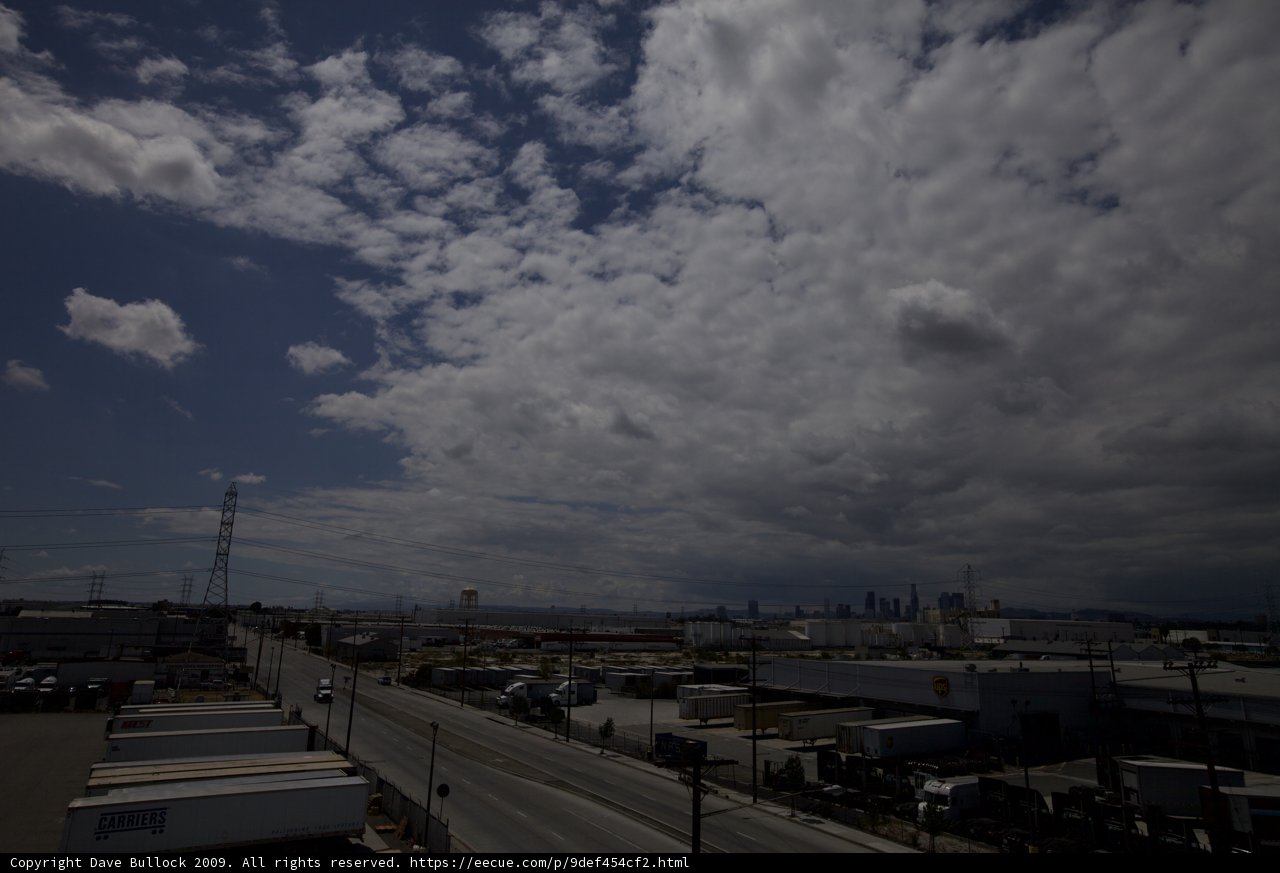 Cloudy Skies Over Industrial Zone