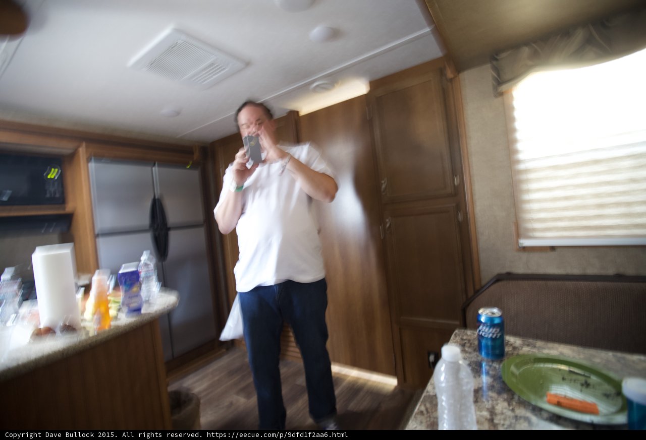 RV Selfie with Motion Blur