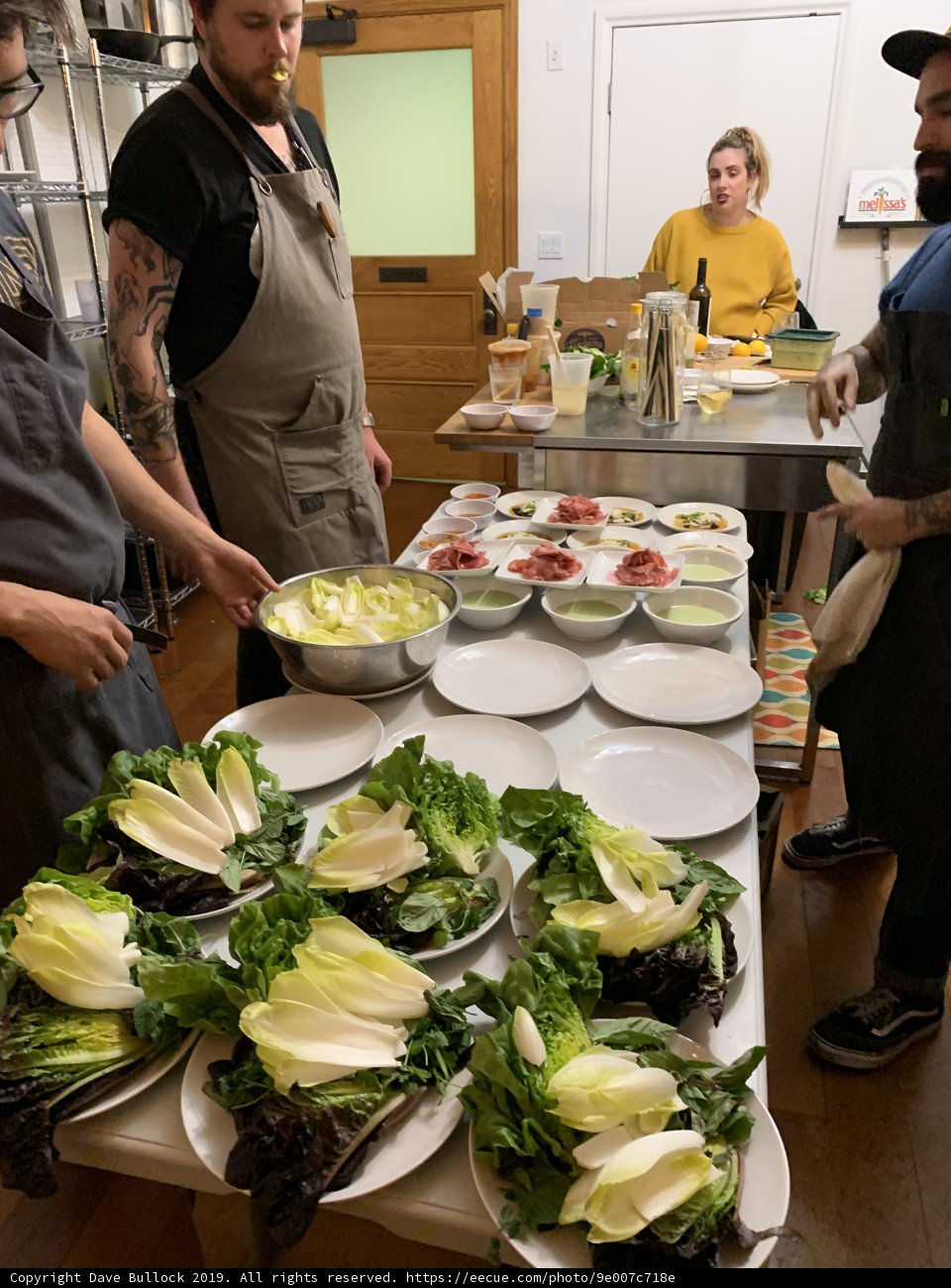 Gathering around the Buffet