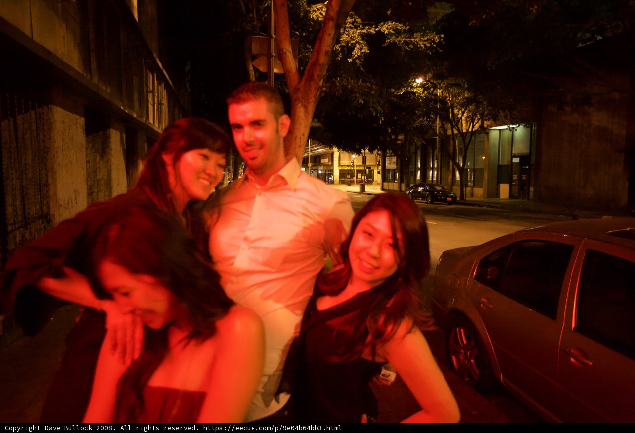 Urban Nightlife with Formal Elegance