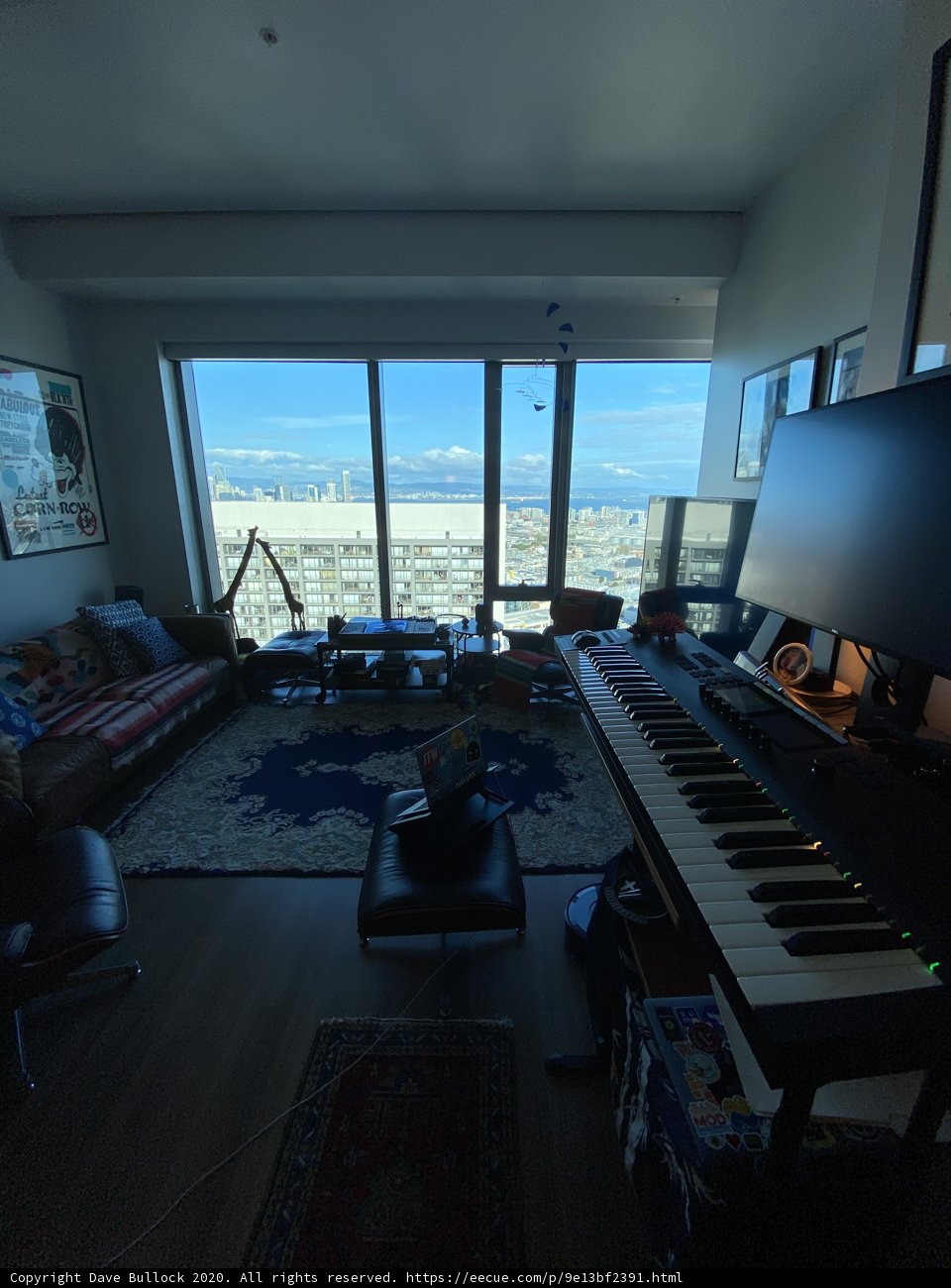 Piano and City View