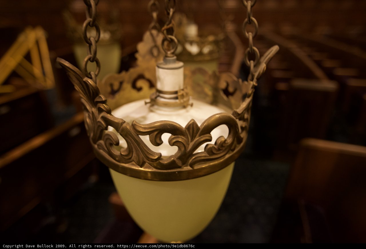 Hanging Lamp Fixture in Room
