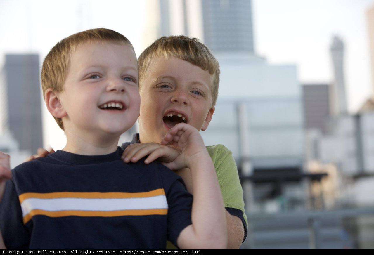 Joyful Boys Strike a Pose