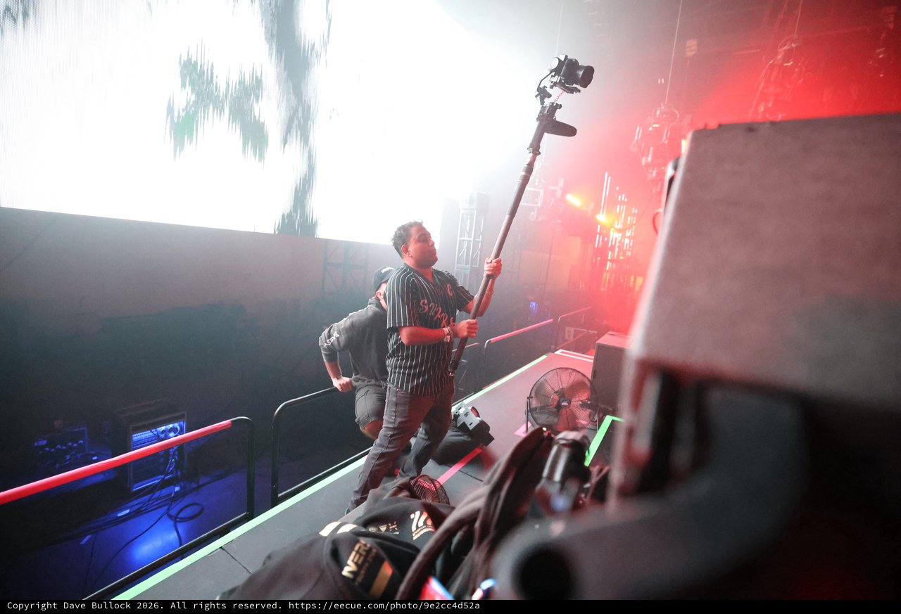 Gimbal Operator Captures Stage Action at Wobbleland Festival
