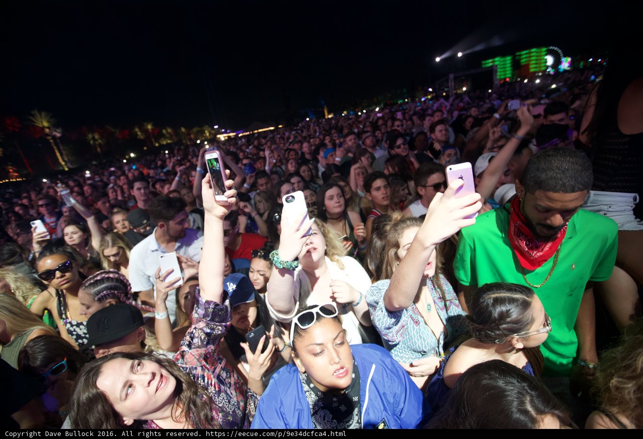 Snap Happy Crowd at Coachella