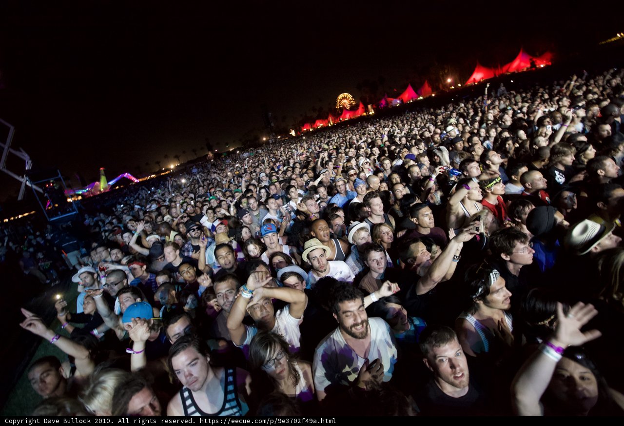 Rocking Out Under the Night Sky at Cochella 2010