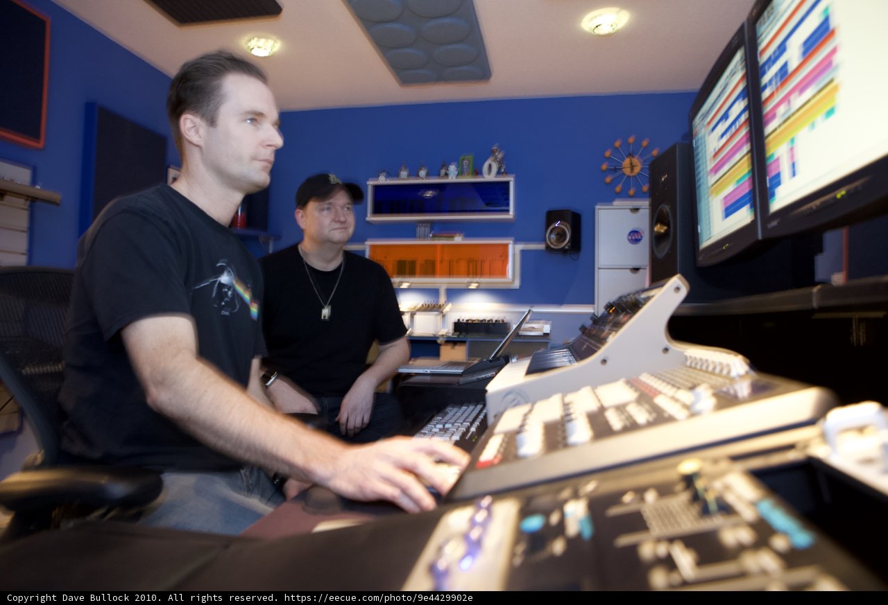 DJ Dan and Uberzone in the Recording Studio