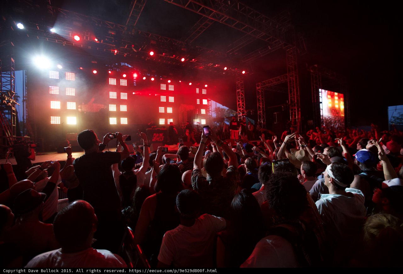 Crowd Red Stage Wide