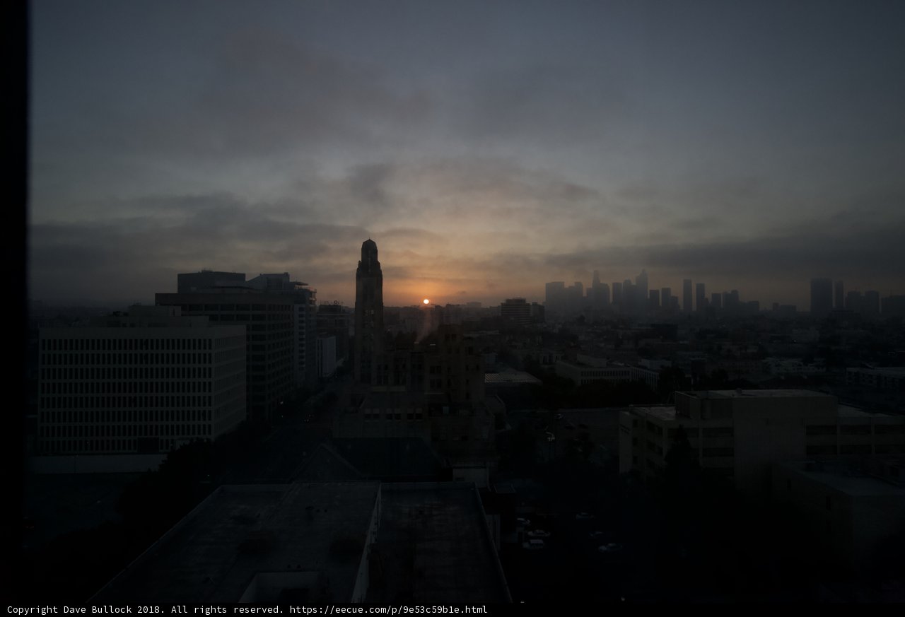 Sunrise over the City Skyline