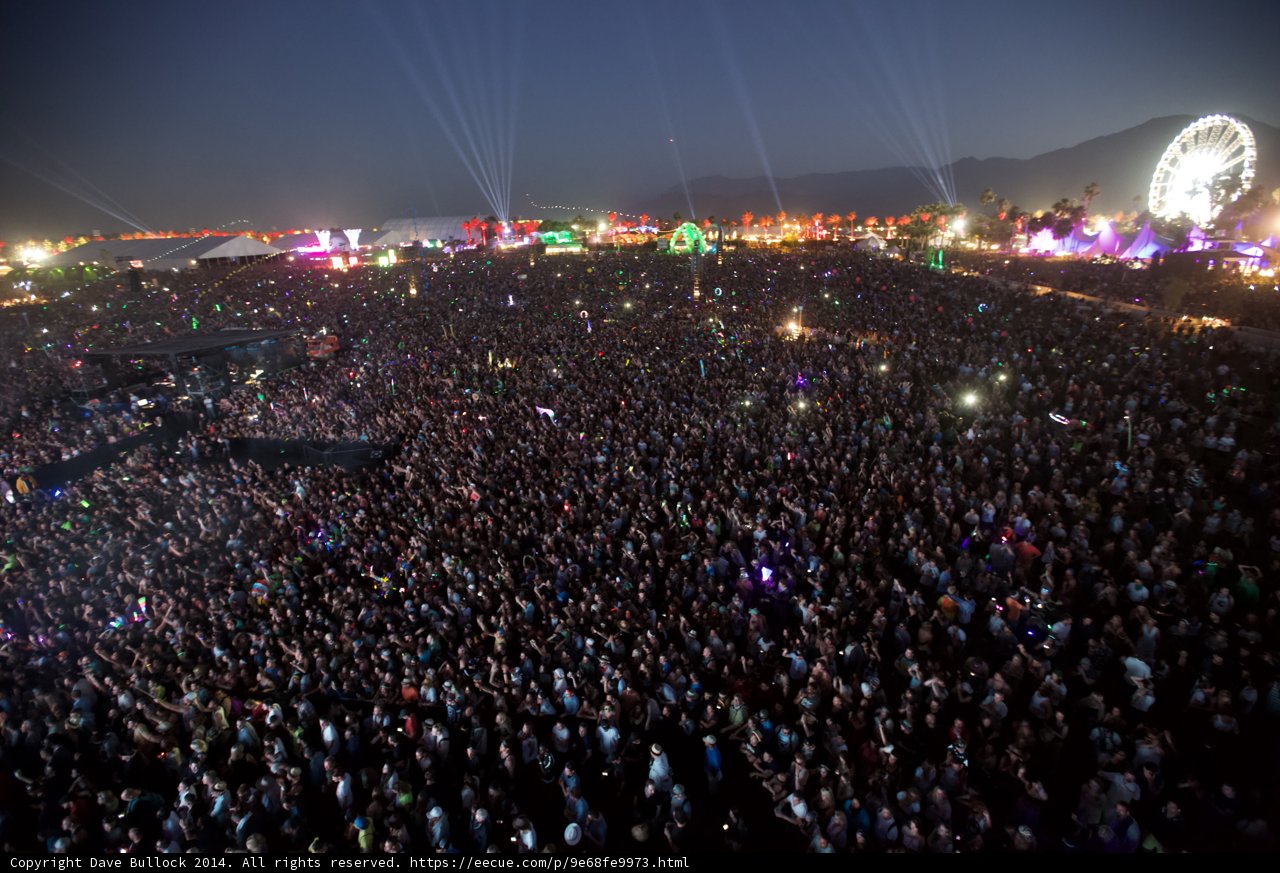 The Electrifying Crowd at Coachella Music Festival