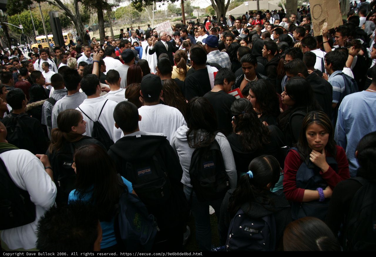 2006 School Walkout Crowd