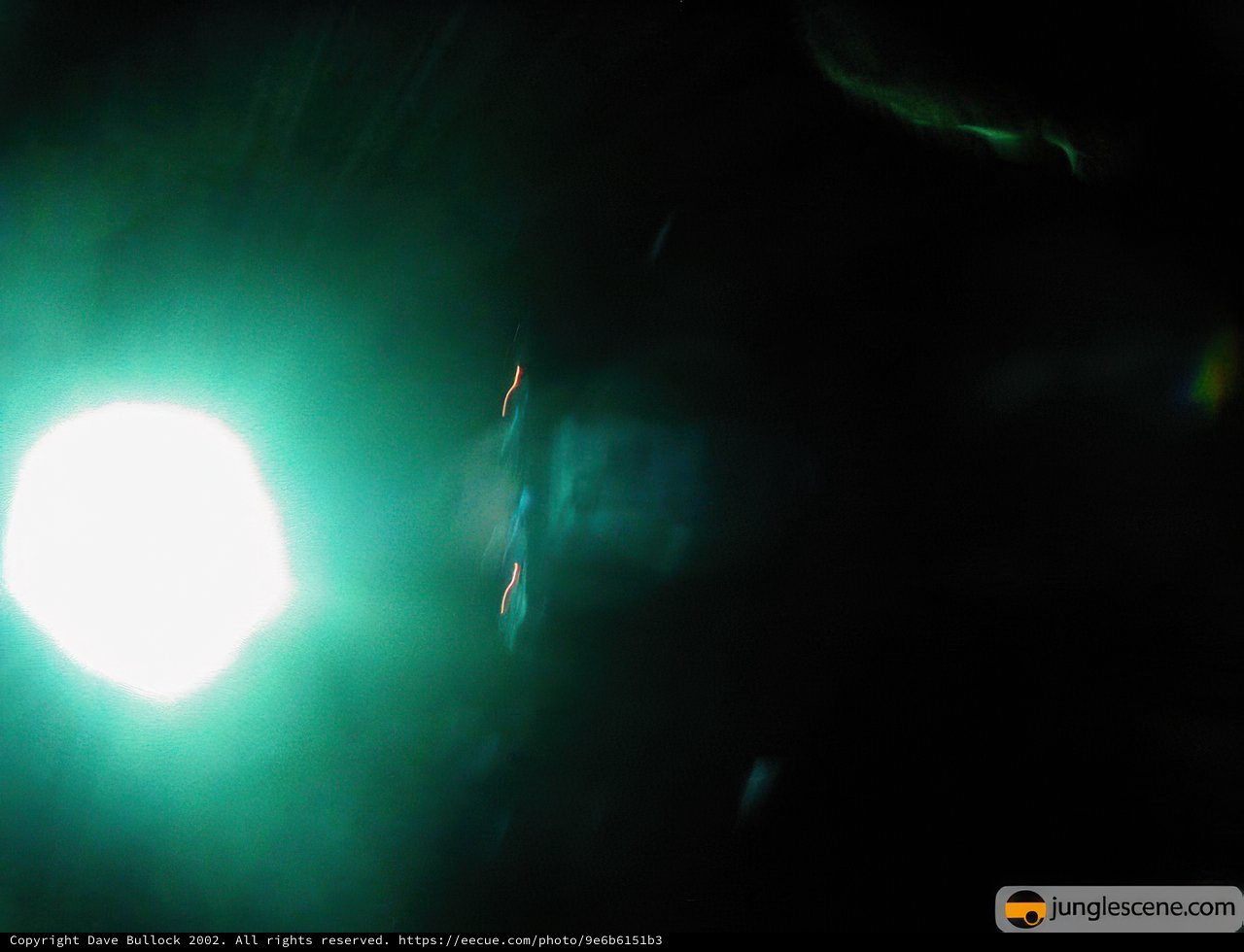 Green Flare Illuminates the Night