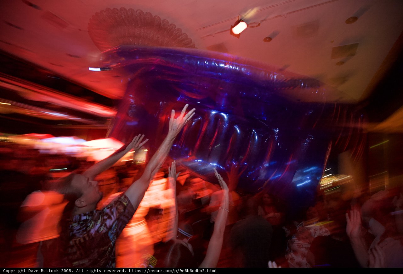 Blue Balloon Fun at the Urban Night Club
