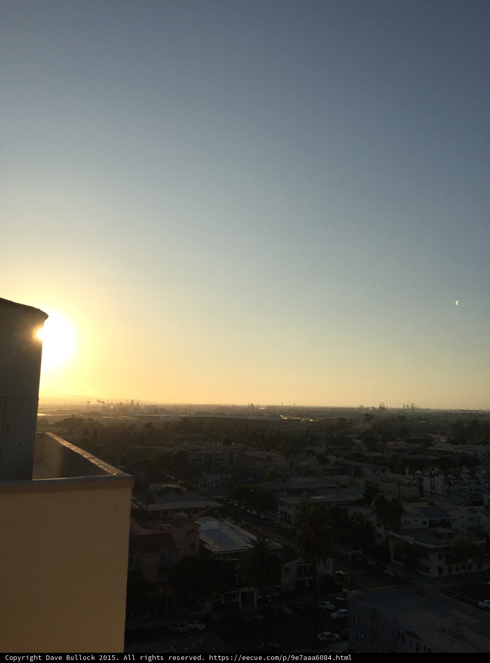 Sunset over Long Beach
