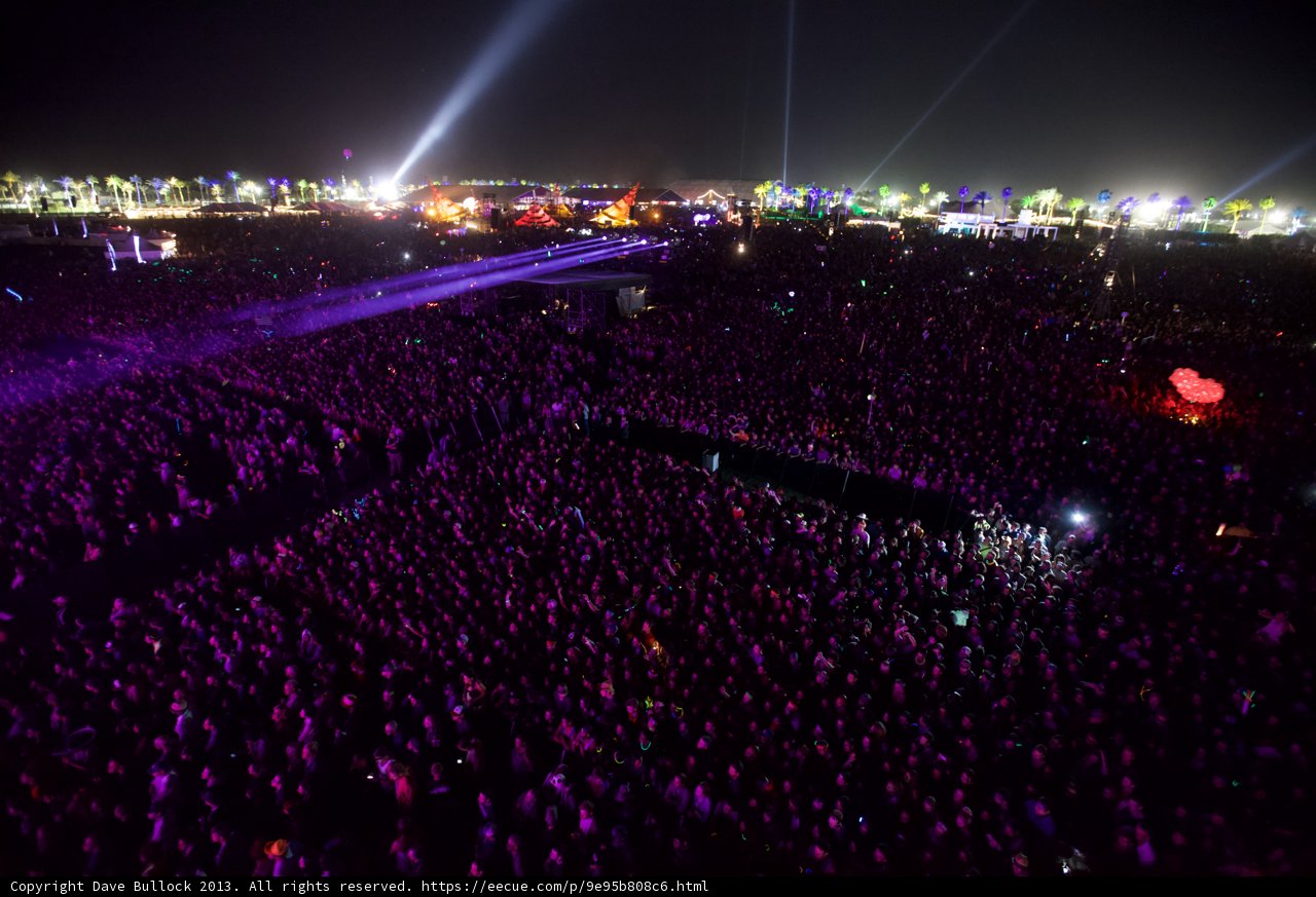 Lights and Crowds at Coachella