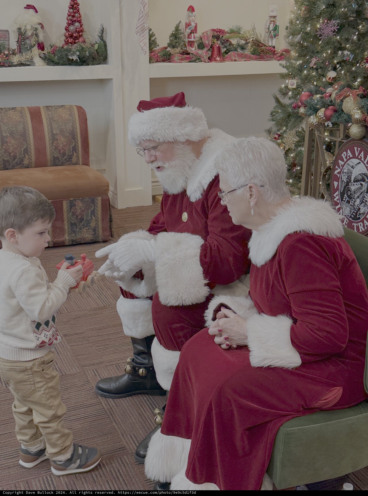 Christmas Morning Visit with Santa and Mrs. Claus