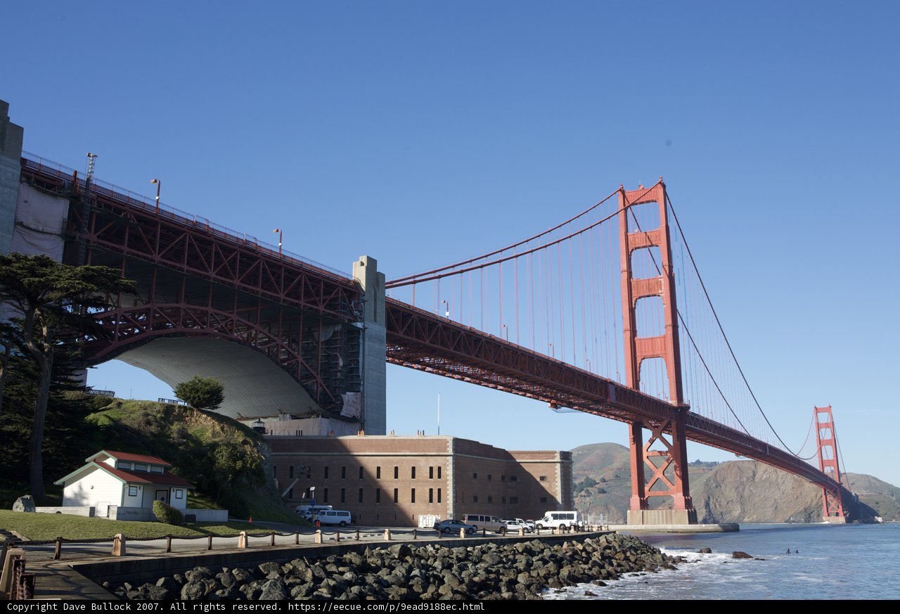 Red Arch Bridge in Urban Metropolis
