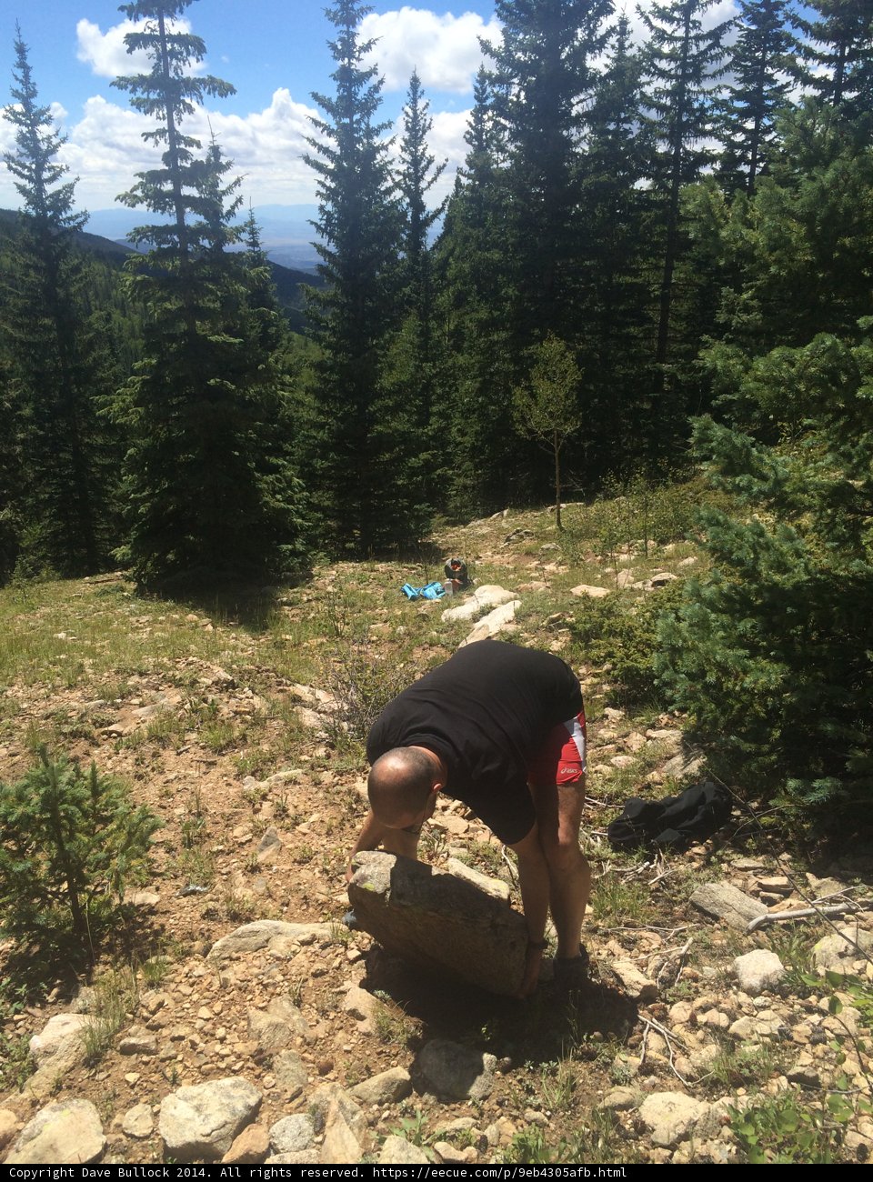 Adventurous Man on a Rocky Trail