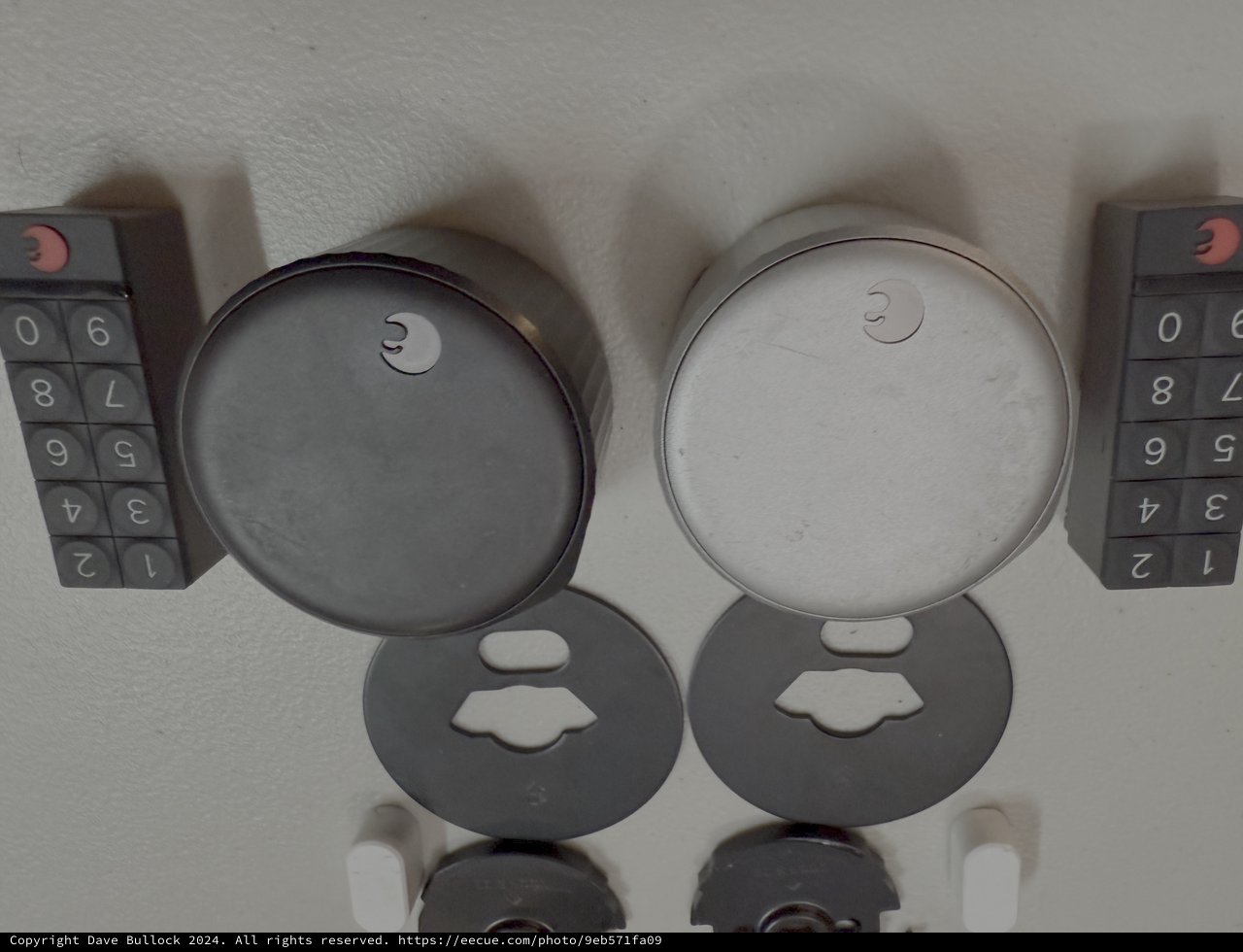 Close-Up View of Safe Combination Lock Dials