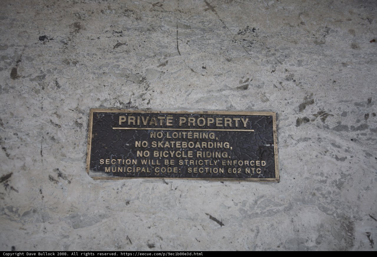 Private Property Plaque