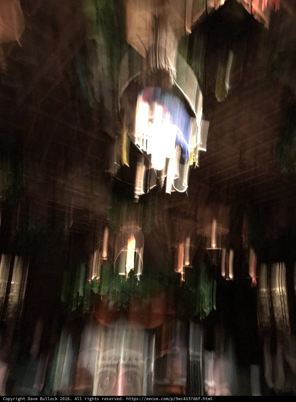 Blurred Beauty of Disneyland's Chandelier
