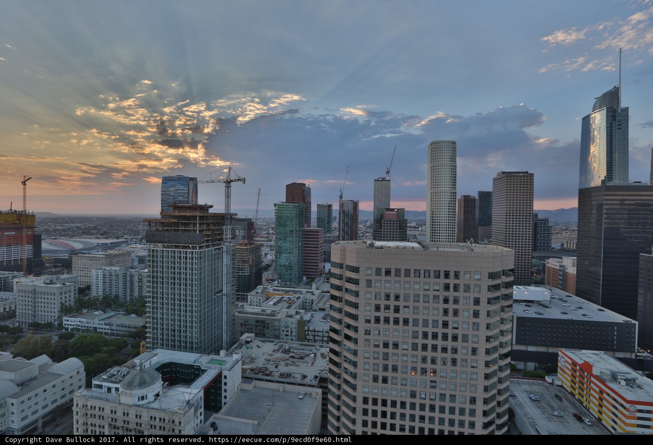 Sunset over the Urban Metropolis