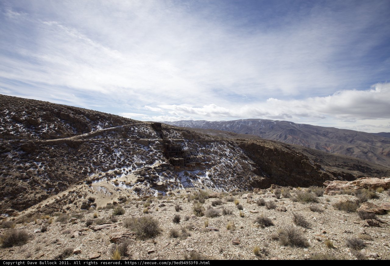 Majestic View of Mountains and Desert from a Hilltop