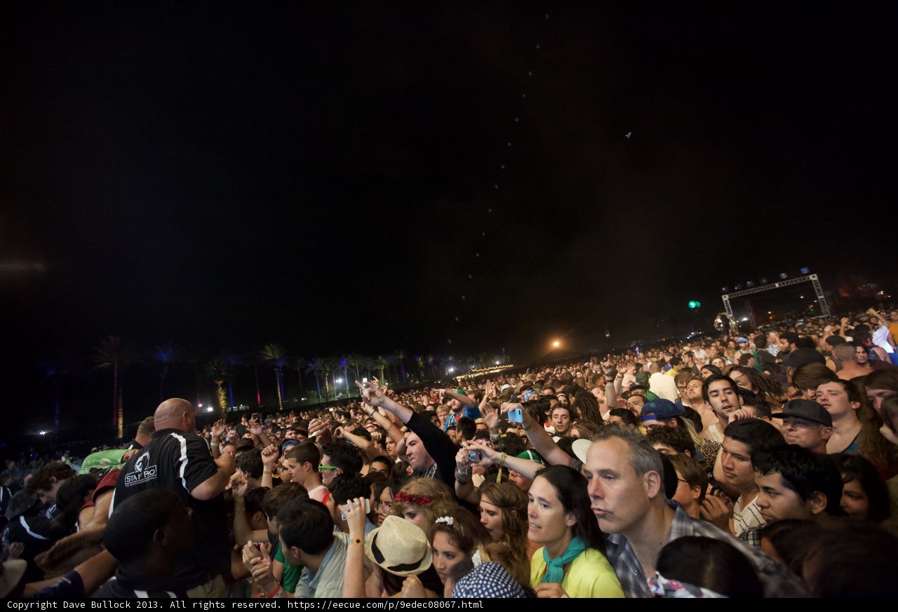 Night Time Concert Crowd