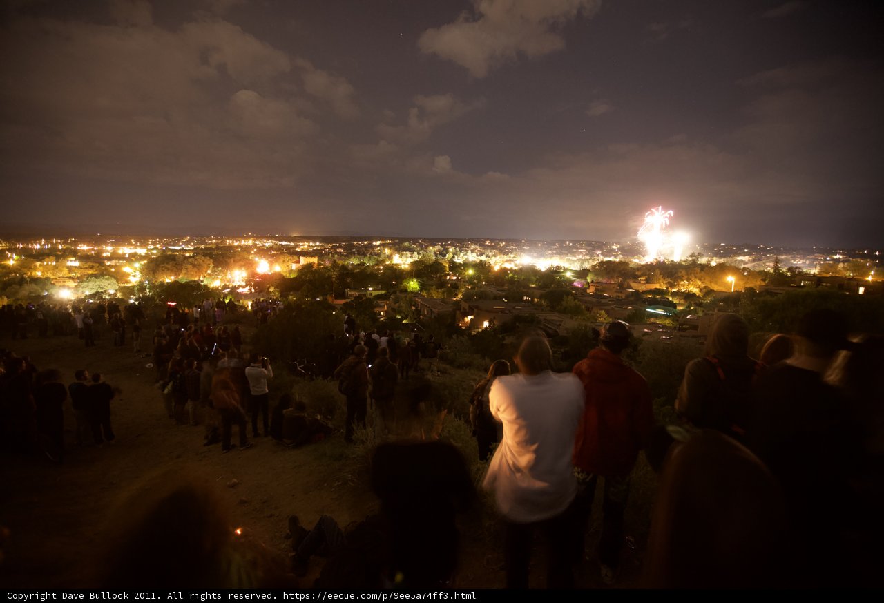 Fireworks Over the Urban Skyline
