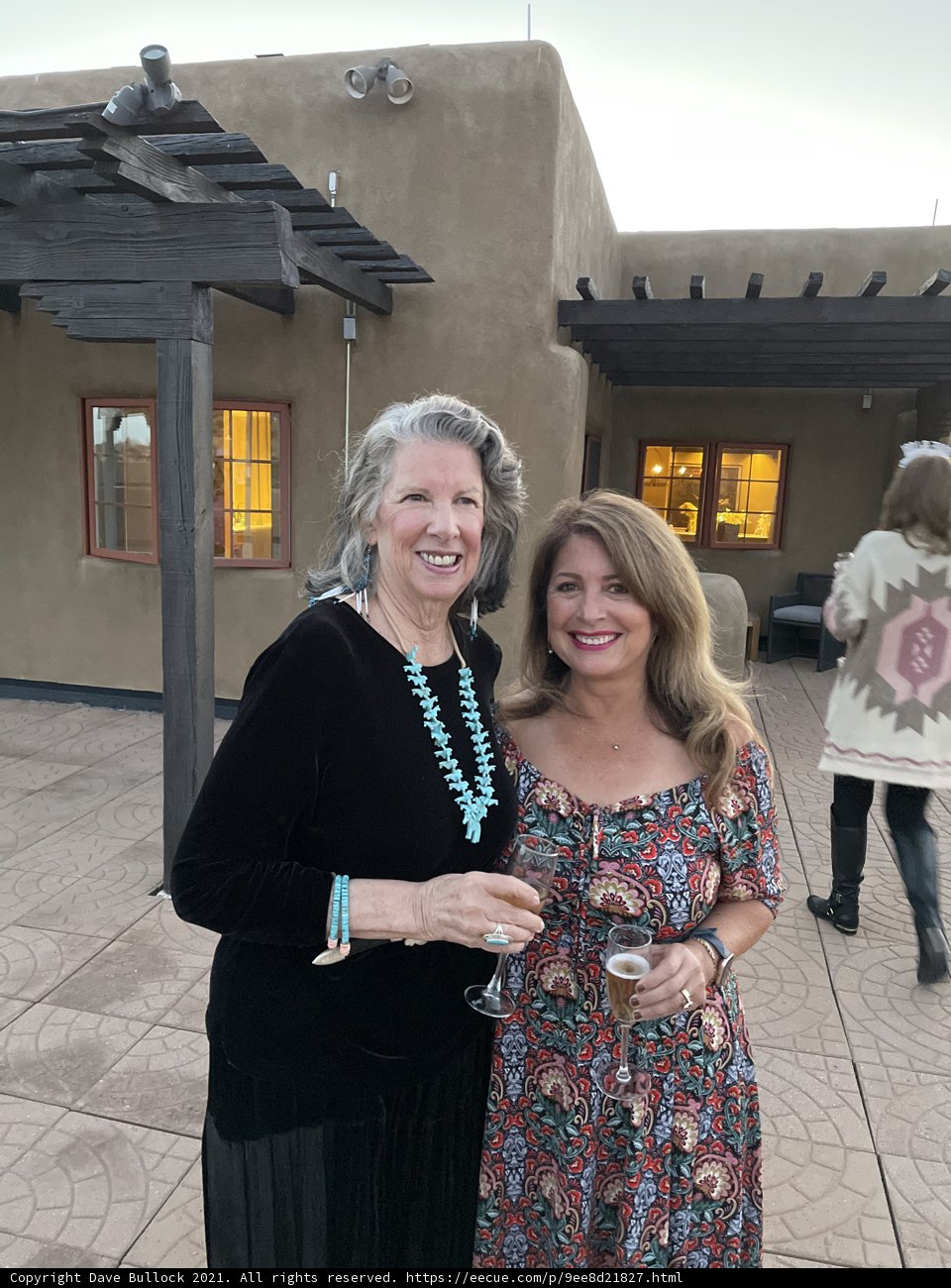 Two Women Toasting to a Festive Evening