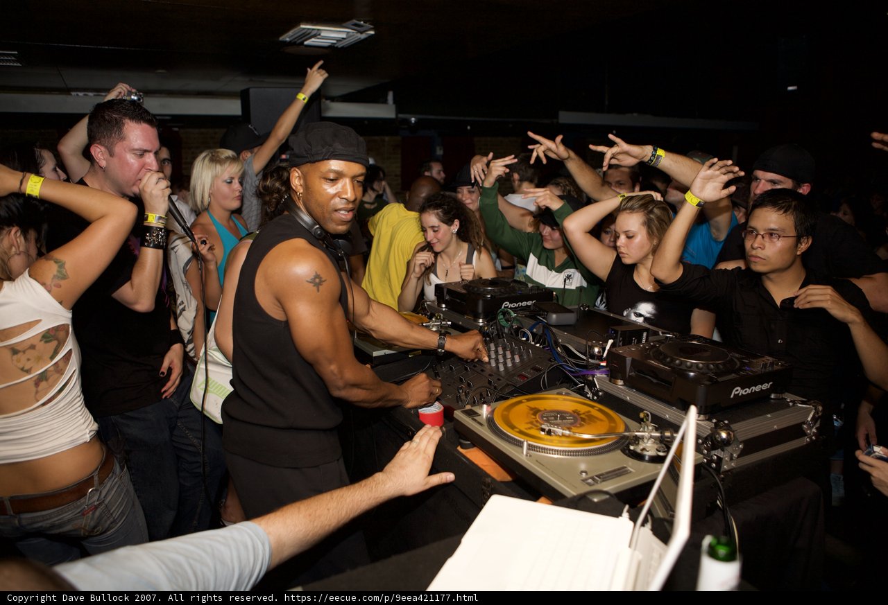 Nightclub Deejay Rocks the Crowd