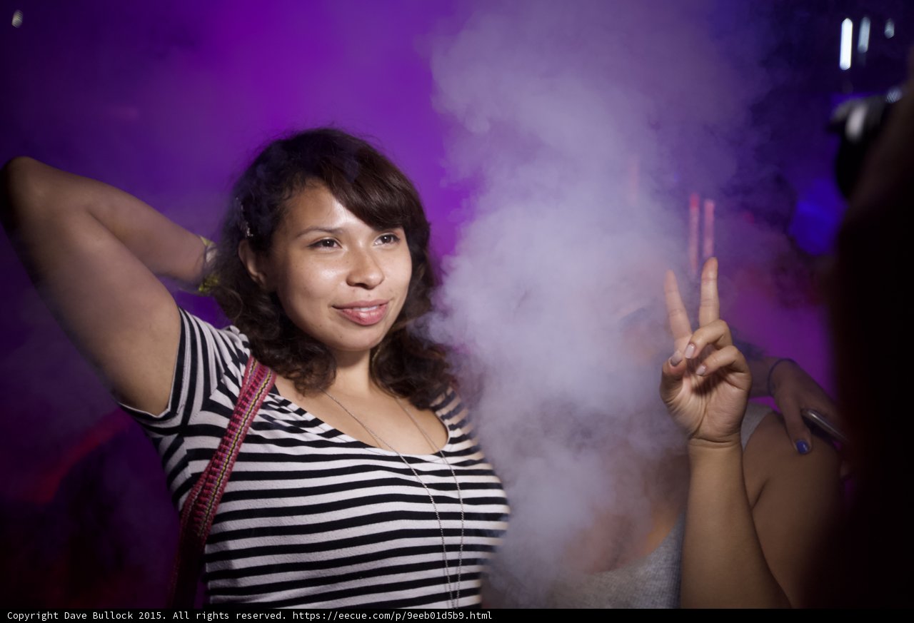 Woman Posing with Vapor