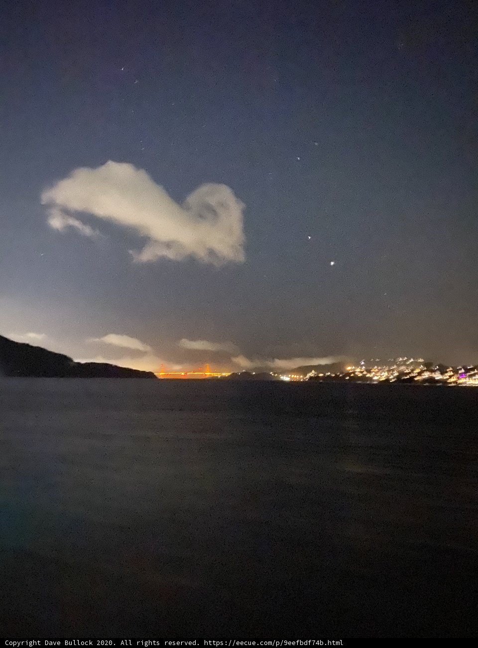 Majestic Cloud Over the Ocean