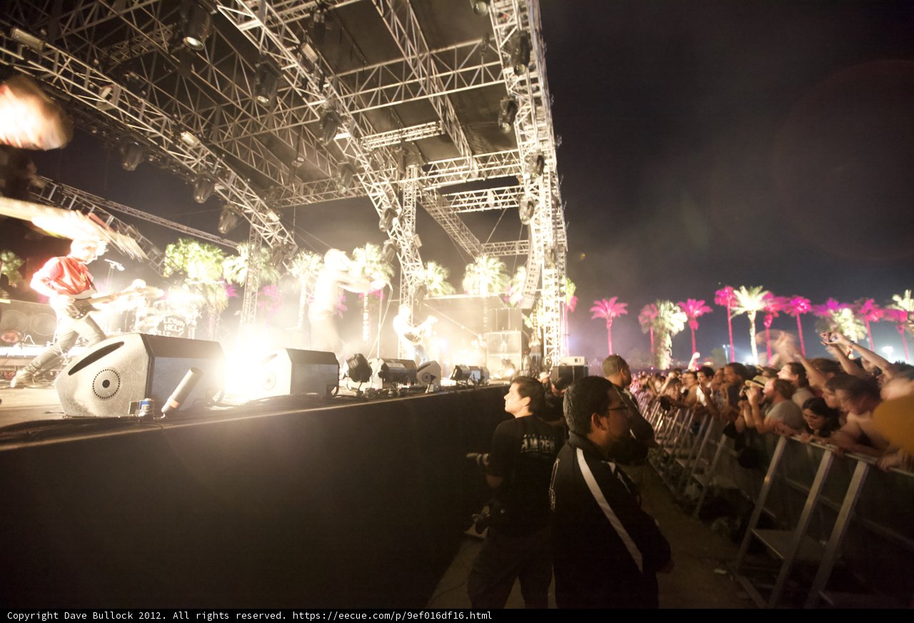Nighttime Concert Crowd