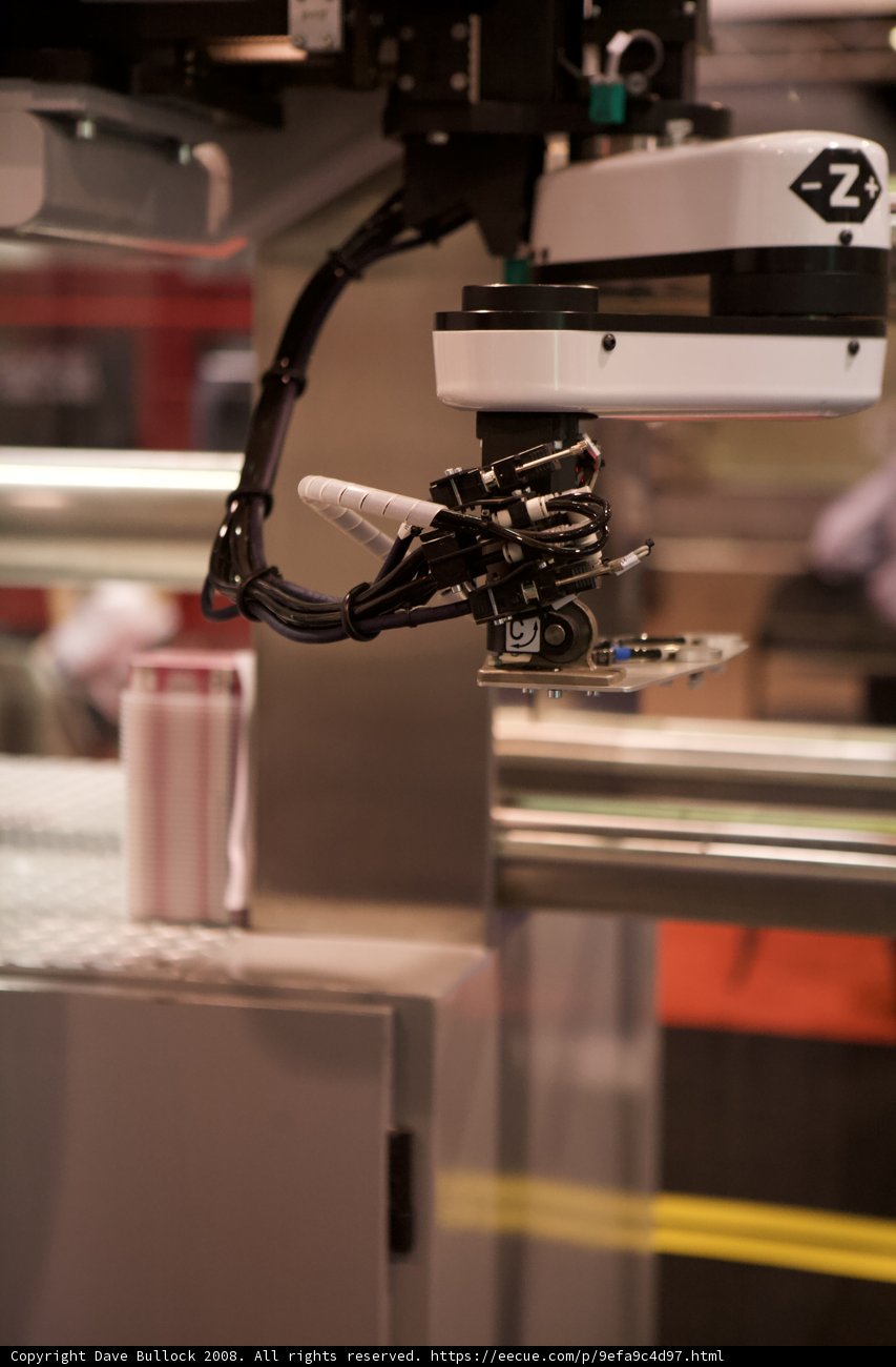 Automated Manufacturing Machine at 2008 Robot Automation Show